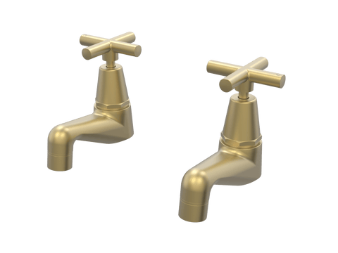 Tapware ParTaps Portsea Pillar Taps Pair Colour: Chrome Style: Original Place & Palette