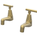 Tapware ParTaps Portsea Pillar Taps Pair Colour: Chrome Style: Original Place & Palette