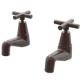 Tapware ParTaps Portsea Pillar Taps Pair Colour: Antique Copper Style: Original Place & Palette