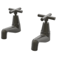 Tapware ParTaps Portsea Pillar Taps Pair Colour: Volcanic Grey Style: Original Place & Palette