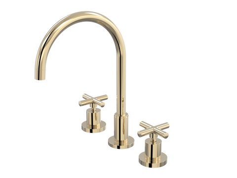 Tapware ParTaps Portsea Sink Set Hob Swivel Colour: Brass Gold Style: Original Place & Palette