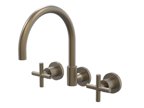 Tapware ParTaps Portsea Sink Set Wall Swivel Colour: Antique Bronze Style: Original Place & Palette