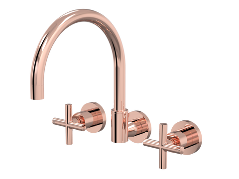 Tapware ParTaps Portsea Sink Set Wall Swivel Colour: Copper Style: Original Place & Palette