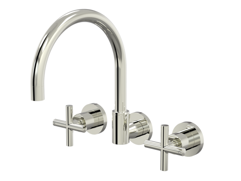 Tapware ParTaps Portsea Sink Set Wall Swivel Colour: Luminick Style: Original Place & Palette