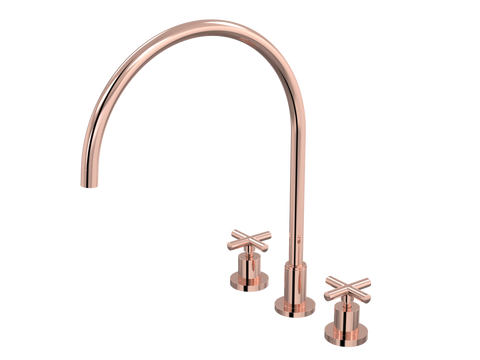 Tapware ParTaps Portsea Sink Set XL Hob Swivel Colour: Copper Style: Original Place & Palette