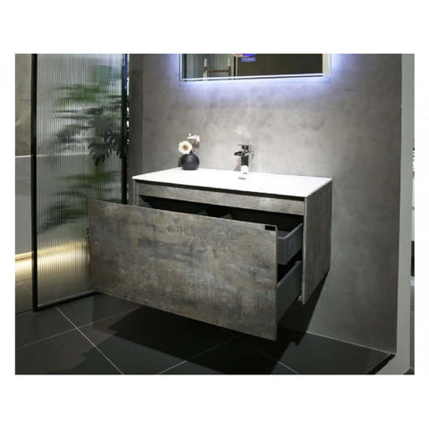 Vanities BelBagno Prado Vanity Finish: Gloss White Size: 750x480x450 Place & Palette