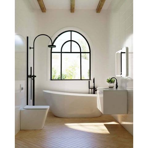 Vanities BelBagno Prado Vanity Finish: Gloss White Size: 750x480x450 Place & Palette