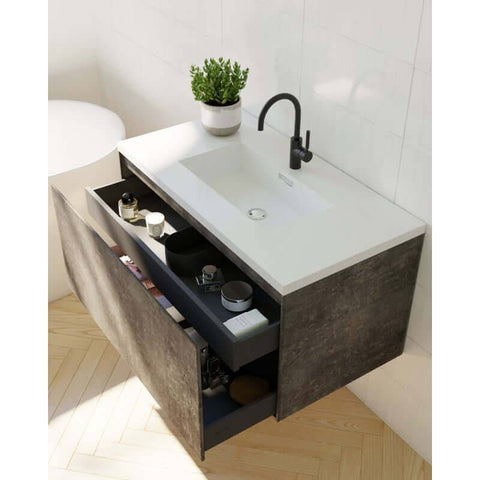 Vanities BelBagno Prado Vanity Finish: Gloss White Size: 750x480x450 Place & Palette