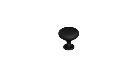 Round Knob Black