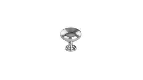 Round Knob Chrome