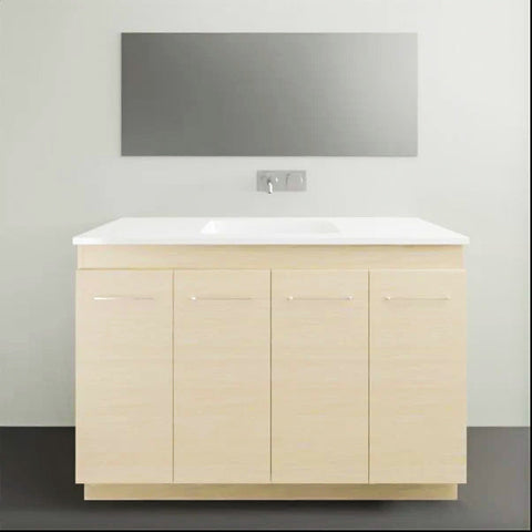 Rockford Floor Standing Vanity with Haven Matt Dolomite Top-Vanities-Timberline-L 1200mm-place-and-palette