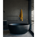 Baths Pietra Bianca Romeo Bath Colour: Malibu Solid Size: 1500 Dia x600 Place & Palette