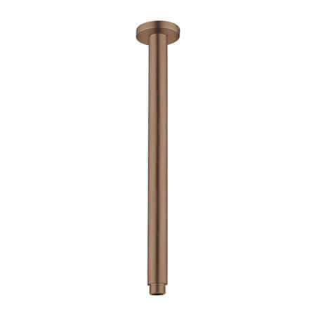 Showers Nero Round Ceiling Arm Colour: Brushed Bronze Length: 150mm Place & Palette