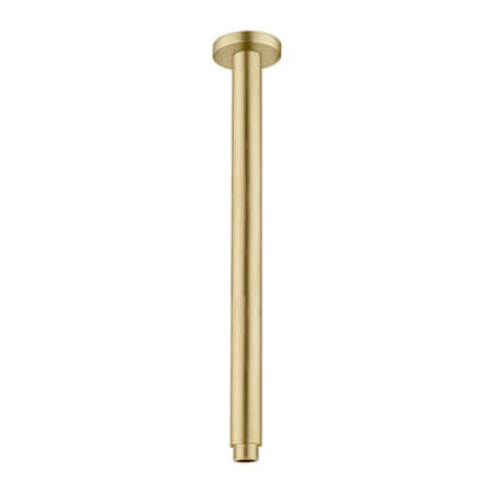 Showers Nero Round Ceiling Arm Colour: Brushed Gold Length: 100mm Place & Palette