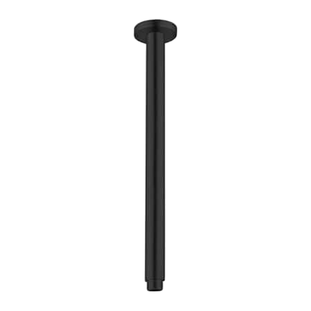 Showers Nero Round Ceiling Arm Colour: Matte Black Length: 100mm Place & Palette