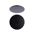 Showers Nero Round Shower Head Colour: Matte Black Size: 200mm Place & Palette