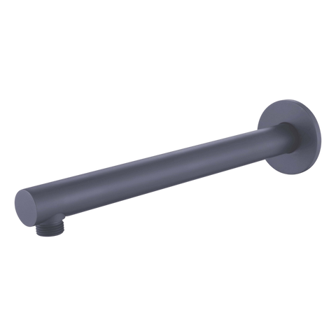 Showers Modern National Shower Arm - Round Colour: Electroplated Gunmetal Place & Palette