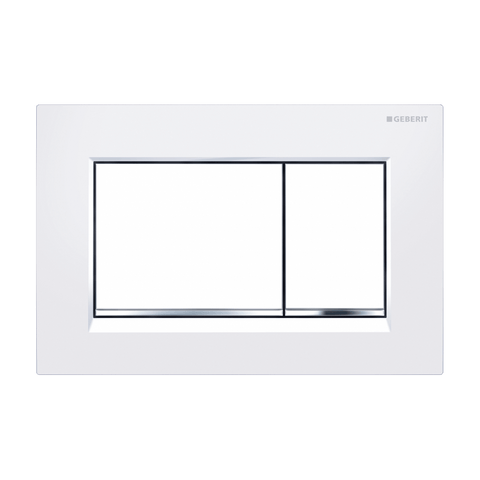 Sigma 30 Flush Plate-Toilets-BelBagno-Chrome Plate and White Trim-place-and-palette