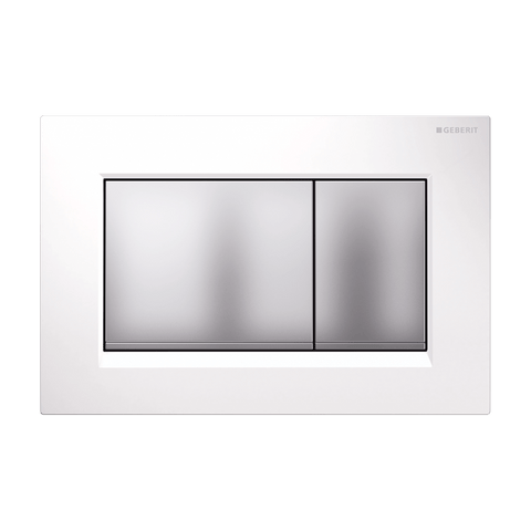 Sigma 30 Flush Plate-Toilets-BelBagno-White Plate and Chrome Trim-place-and-palette