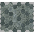 Tiles The Manly Collection Signature Hexagon Recyled Glass Tile Colour: Charcoal Satin Place & Palette