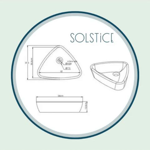 Basins Bramstone Solstice Basin Colour: Soft Seafoam - Pastel Mint Finish: Satin Place & Palette