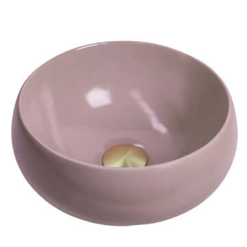 Basins Bramstone Solstice Basin Colour: Taupe - Warm Neutral Finish: Satin Place & Palette