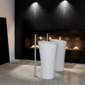 Basins Pietra Bianca Speaker Freestanding Basin Colour: Malibu Solid Place & Palette