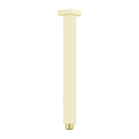 Showers Nero Square Ceiling Arm Colour: Brushed Gold Length: 300mm Place & Palette