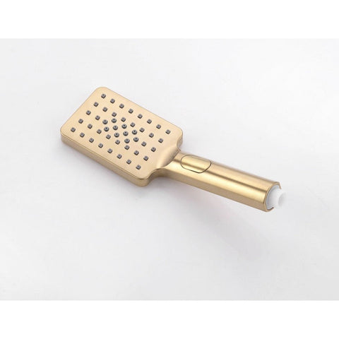 Showers Modern National Square Hand Shower Colour: Pvd Brushed Bronze Place & Palette