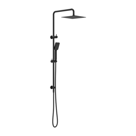 Showers Nero Square Project Twin Shower Colour: Matte Black Place & Palette