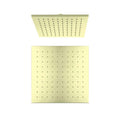 Showers Nero Square Shower Head Colour: Brushed Gold Size: 250mm Place & Palette