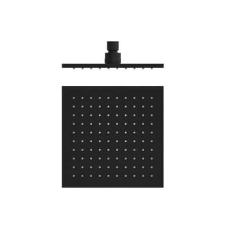 Showers Nero Square Shower Head Colour: Matte Black Size: 200mm Place & Palette