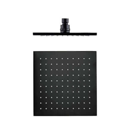 Showers Nero Square Shower Head Colour: Matte Black Size: 250mm Place & Palette