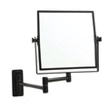 Mirrors Thermogroup Square Wall-Mounted Magnifying Mirror (No Light) Colour: Black Size: 1 & 5x Magnification Place & Palette