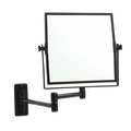 Mirrors Thermogroup Square Wall-Mounted Magnifying Mirror (No Light) Colour: Black Size: 1 & 5x Magnification Place & Palette