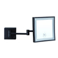 Mirrors Thermogroup Square Wall-Mounted Magnifying Mirror (No Light) Colour: Black Size: 3x Magnification Place & Palette