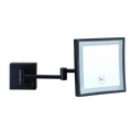 Mirrors Thermogroup Square Wall-Mounted Magnifying Mirror (No Light) Colour: Black Size: 3x Magnification Place & Palette