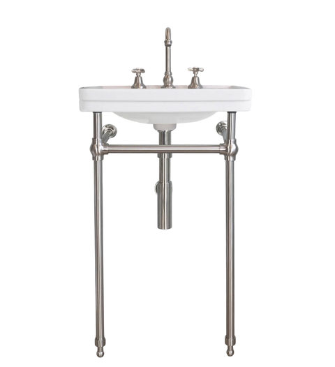 Basins Turner Hastings Stafford Basin - 58x45 Mounting: Nuovo Basin Stand - Chrome Taphole: No Taphole Place & Palette