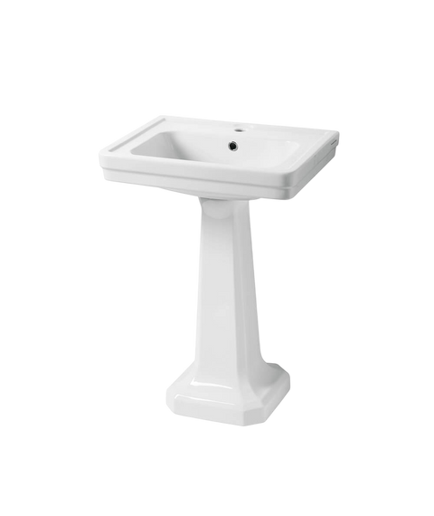 Basins Turner Hastings Stafford Basin - 58x45 Mounting: Pedestal Taphole: No Taphole Place & Palette