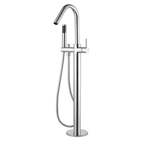 Showers Modern National Star Freestanding Bath Mixer with Handshower Colour: Electroplated Chrome Place & Palette