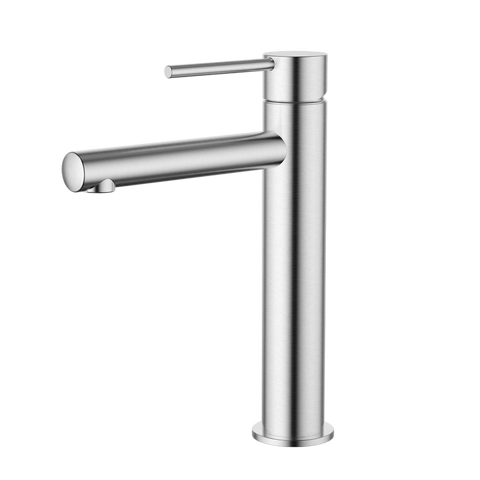 Tapware Modern National Star Mini Basin Mixer - Mid Rise Colour: Electroplated Brushed Chrome Place & Palette