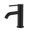 Tapware Modern National Star Mini Basin Mixer Style: Curved Spout Colour: Electroplated Matte Black Place & Palette