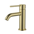 Tapware Modern National Star Mini Basin Mixer Style: Curved Spout Colour: Pvd Brushed Bronze Place & Palette