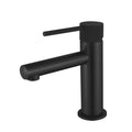 Tapware Modern National Star Mini Basin Mixer Style: Knurled Handle Colour: Electroplated Matte Black Place & Palette