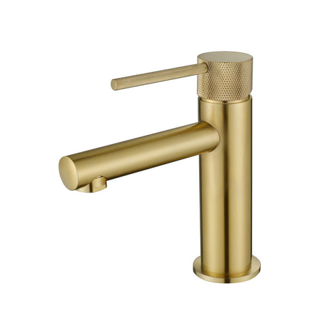 Tapware Modern National Star Mini Basin Mixer Style: Knurled Handle Colour: Pvd Brushed Bronze Place & Palette