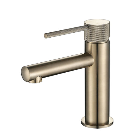 Tapware Modern National Star Mini Basin Mixer Style: Knurled Handle Colour: Pvd Brushed Nickel Place & Palette