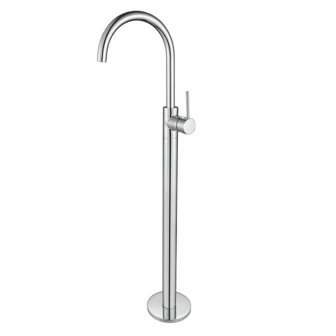 Tapware Modern National Star Mini Freestanding Bath Mixer Colour: Electroplated Chrome Place & Palette