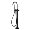 Tapware Modern National Star Mini Freestanding Bath Mixer with Handshower Colour: Electroplated Matte Black Place & Palette