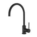 Tapware Modern National Star Mini Kitchen Mixer Colour: Electroplated Matte Black Style: Knurled Handle Place & Palette