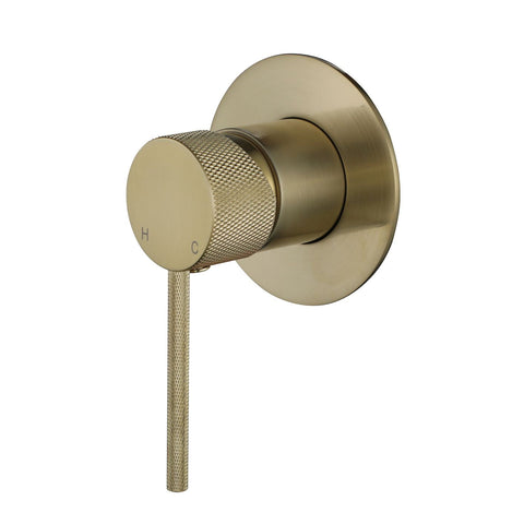 Showers Modern National Star Mini Shower Mixer Style: Knurled Handle Size: 80mm Colour: Pvd Brushed Bronze Place & Palette